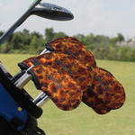 Fire Golf Club Iron Cover - Set of 9 (Personalized)