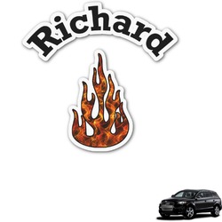 Fire Graphic Car Decal (Personalized)