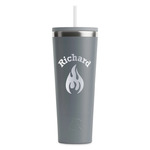 Fire RTIC Everyday Tumbler with Straw - 28oz - Grey - Double-Sided (Personalized)