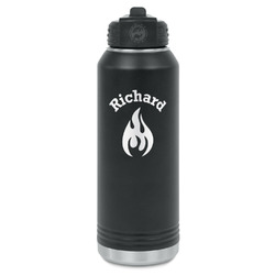Fire Water Bottles - Laser Engraved - Front & Back (Personalized)