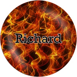 Fire Melamine Plate (Personalized)