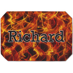 Fire Dining Table Mat - Octagon (Single-Sided) w/ Name or Text