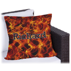 Fire Outdoor Pillow - 18" (Personalized)