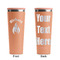 Fire Peach RTIC Everyday Tumbler - 28 oz. - Front and Back