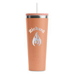 Fire RTIC Everyday Tumbler with Straw - 28oz - Peach - Single-Sided (Personalized)