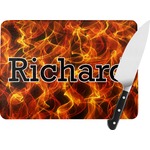 Fire Rectangular Glass Cutting Board (Personalized)