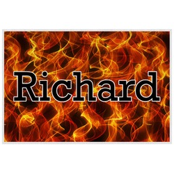 Fire Laminated Placemat w/ Name or Text