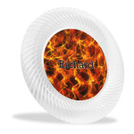 Fire Plastic Party Dinner Plates - 10" (Personalized)