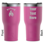 Fire RTIC Tumbler - Magenta - Laser Engraved - Double-Sided (Personalized)