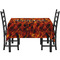 Fire Rectangular Tablecloths - Side View