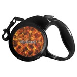 Fire Retractable Dog Leash - Medium (Personalized)