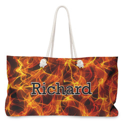 Fire Large Tote Bag with Rope Handles (Personalized)