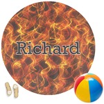 Fire Round Beach Towel (Personalized)