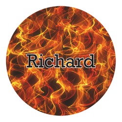 Fire Round Decal - Small (Personalized)