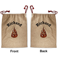 Fire Santa Sack - Front & Back (Personalized)