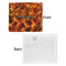 Fire Security Blanket - Front & White Back View