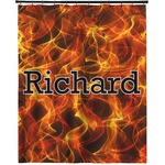 Fire Extra Long Shower Curtain - 70"x84" (Personalized)