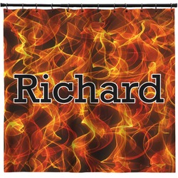 Fire Shower Curtain - 71" x 74" (Personalized)