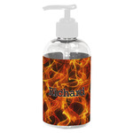 Fire Plastic Soap / Lotion Dispenser (8 oz - Small - White) (Personalized)