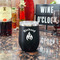 Fire Stainless Wine Tumblers - Black - Single Sided - In Context