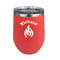 Fire Stainless Wine Tumblers - Coral - Single Sided - Front