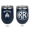 Fire Stainless Wine Tumblers - Navy - Double Sided - Approval