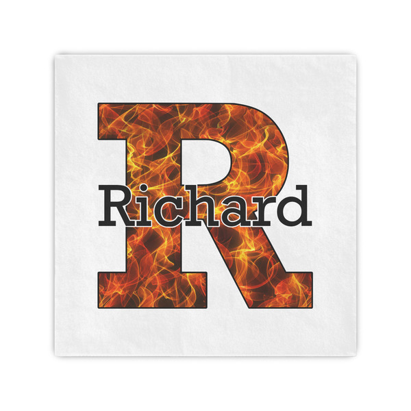 Custom Fire Standard Cocktail Napkins (Personalized)