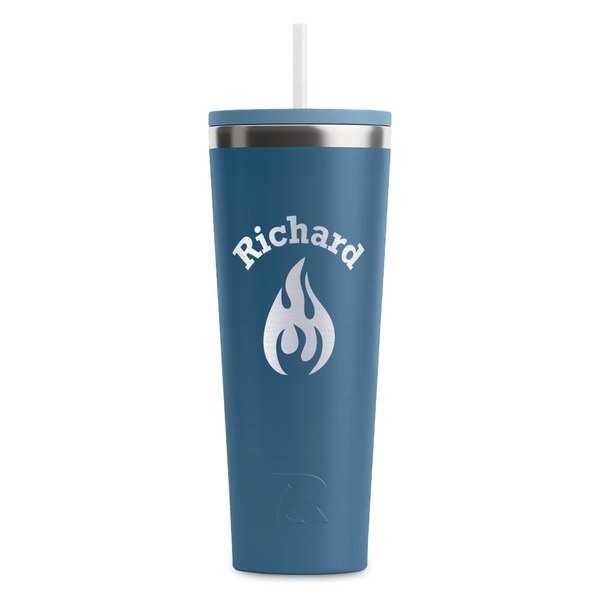 Custom Fire RTIC Everyday Tumbler with Straw - 28oz (Personalized)