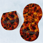 Fire Burp Pads - Velour - Set of 2 w/ Name or Text