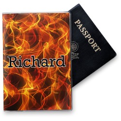 Fire Vinyl Passport Holder (Personalized)