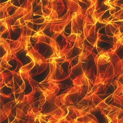 Fire Wallpaper & Surface Covering (Water Activated 24"x 24" Sample)