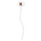 Fire White Plastic 7" Stir Stick - Oval - Single Stick