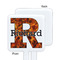 Fire White Plastic Stir Stick - Single Sided - Square - Approval