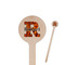 Fire Wooden 7.5" Stir Stick - Round - Closeup