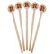 Fire Wooden 7.5" Stir Stick - Round - Fan View