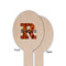 Fire Wooden Food Pick - Oval - Single Sided - Front & Back