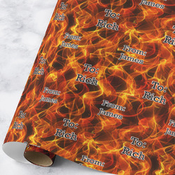 Fire Wrapping Paper Roll - Large - Matte (Personalized)