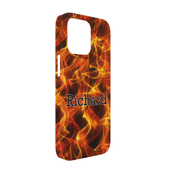 Custom Fire iPhone Case - Plastic - iPhone 13 (Personalized)