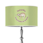 Sloth 12" Drum Lamp Shade - Poly-film (Personalized)