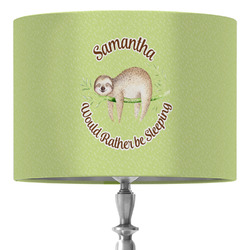 Sloth 16" Drum Lamp Shade - Fabric (Personalized)