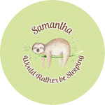 Sloth Multipurpose Round Labels - Custom Sized (Personalized)