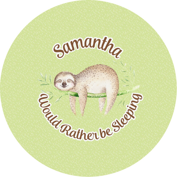 Custom Sloth Multipurpose Round Labels - Custom Sized (Personalized)