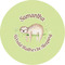 Sloth 3" Multipurpose Round Labels - Single Sticker