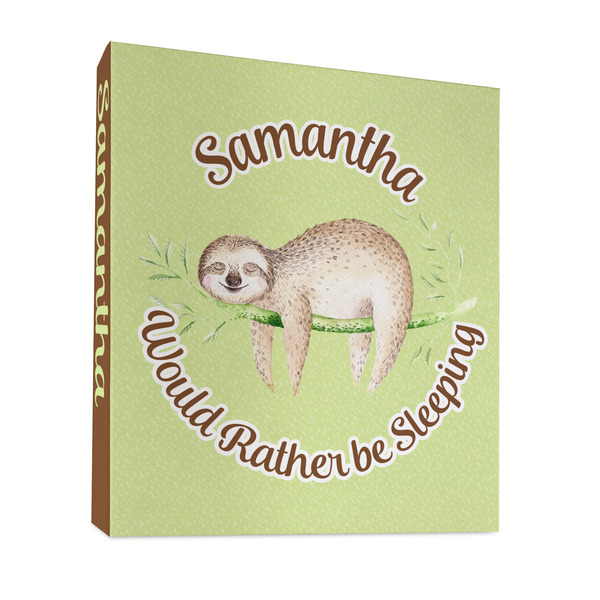 Custom Sloth 3 Ring Binder - Full Wrap - 1" (Personalized)