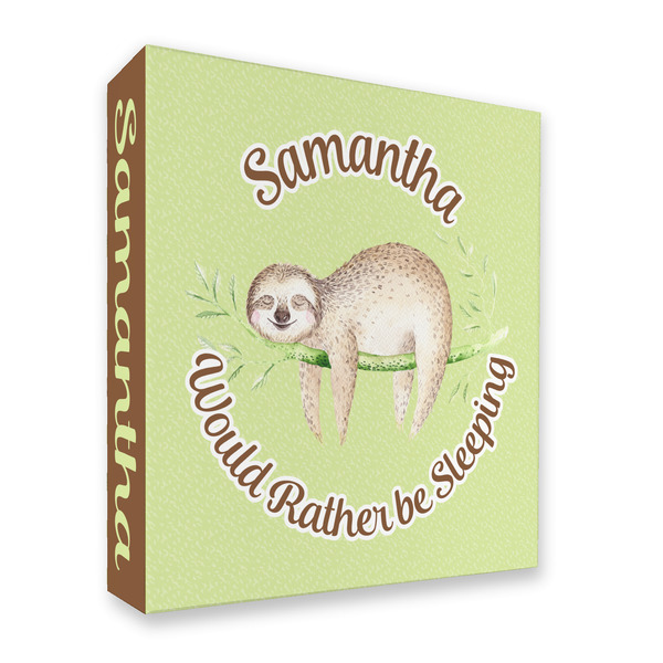 Custom Sloth 3 Ring Binder - Full Wrap - 2" (Personalized)