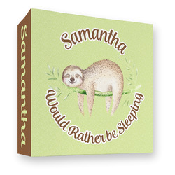 Sloth 3 Ring Binder - Full Wrap - 3" (Personalized)