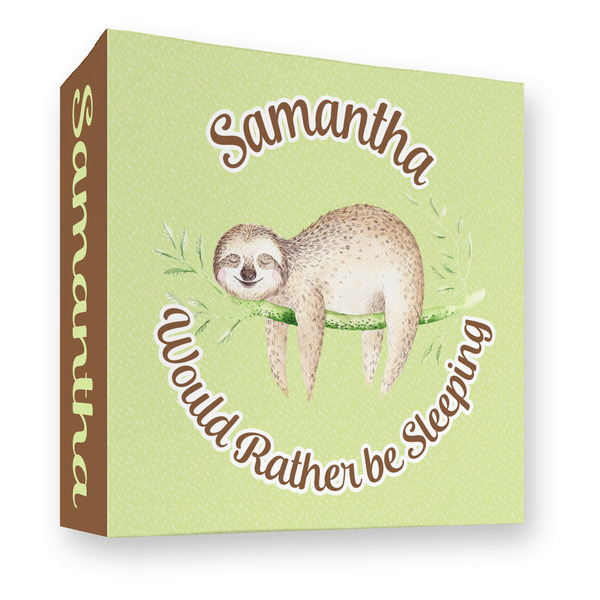 Custom Sloth 3 Ring Binder - Full Wrap - 3" (Personalized)