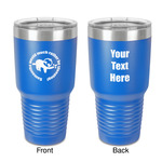 Sloth 30 oz Stainless Steel Tumbler - Royal Blue - Double-Sided (Personalized)