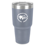 Sloth 30 oz Stainless Steel Tumbler - Grey - Single-Sided (Personalized)