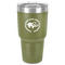 Sloth 30 oz Stainless Steel Ringneck Tumbler - Olive - Front